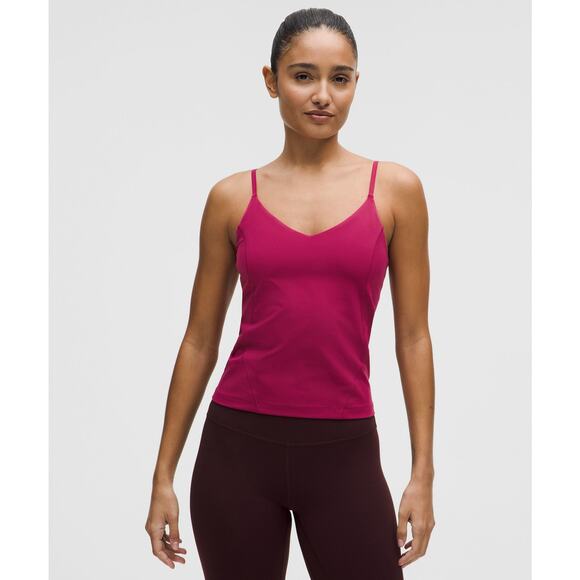 Lululemon Align Waist-Length Cami Tank Light Support C/D Cup Magenta Smoke - 6 - Picture 1 of 5
